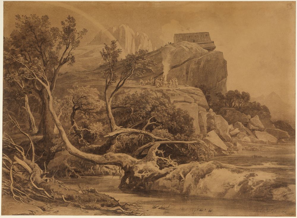 Johann Wilhelm Schirmer - Noahs Dankopfer (1. Mose 8, 20)