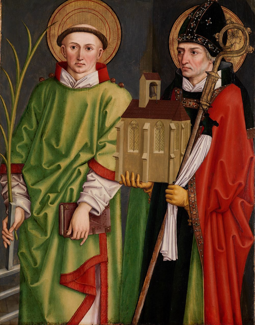 Bartholomäus Zeitblom - Die Heiligen Laurentius und Wolfgang
