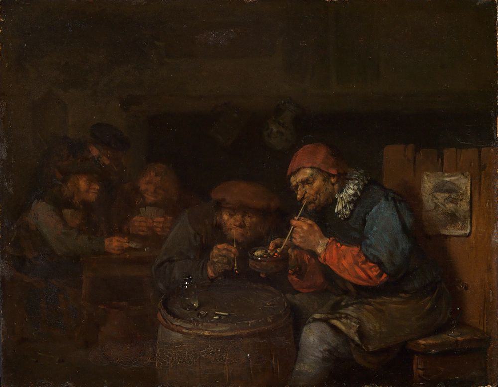 Egbert van Heemskerck (1634) - Rauchende und spielende Bauern