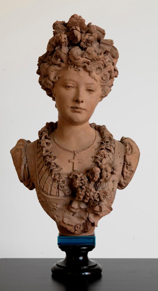 Albert-Ernest Carrier-Belleuse - Bildnis einer jungen Frau