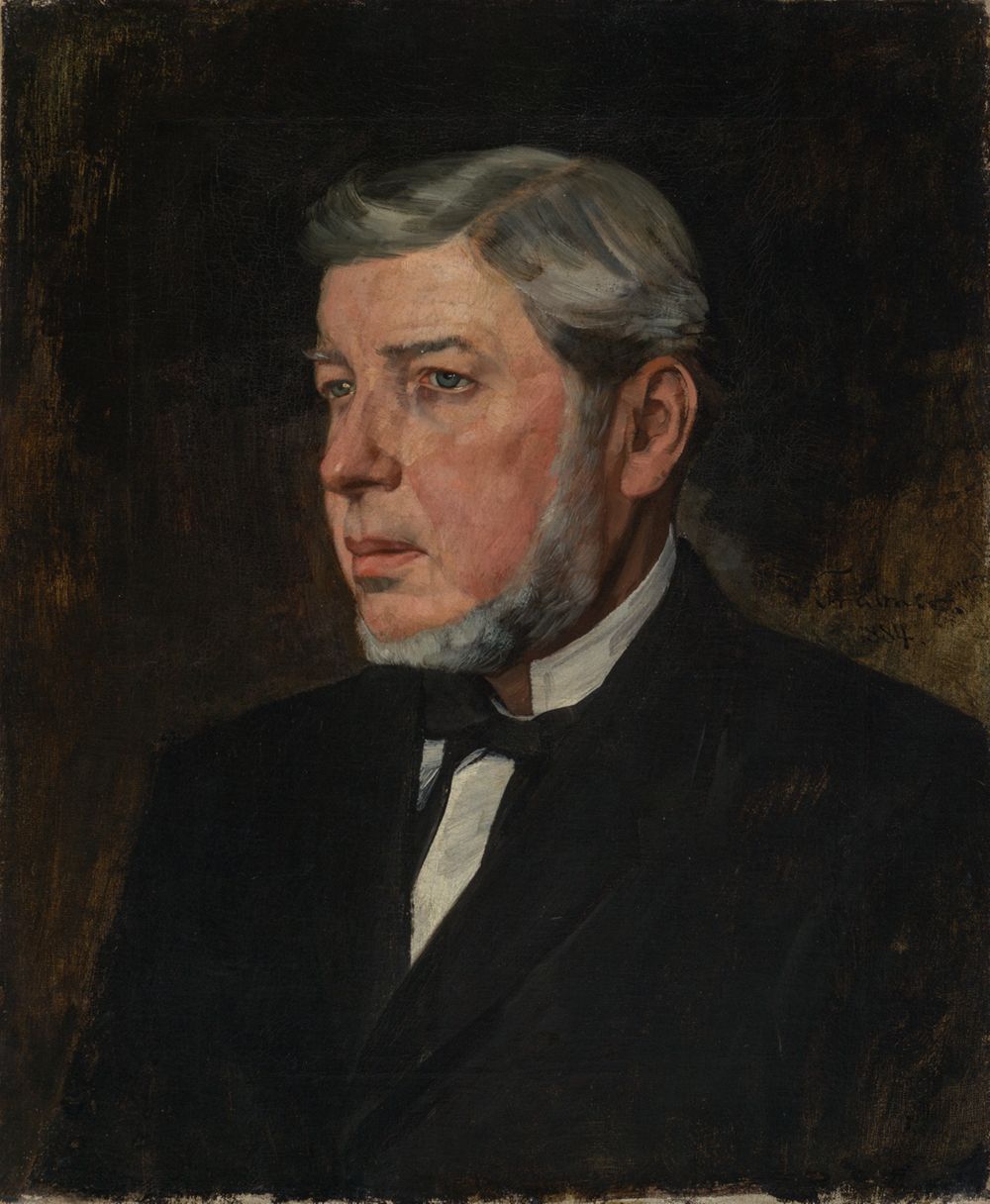 Wilhelm Trübner - Bildnis des Vaters des Künstlers, Georg Trübner