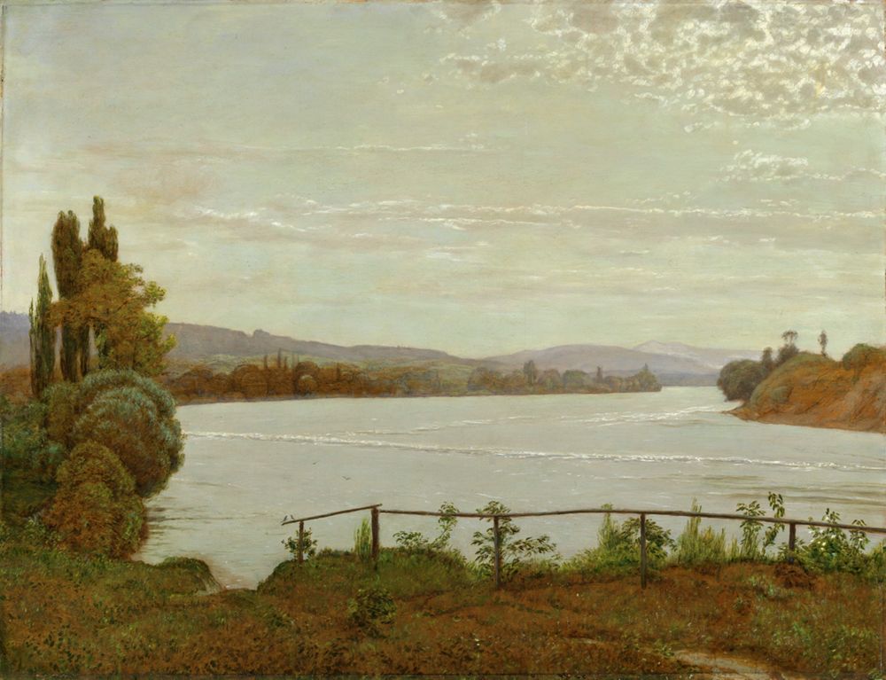 Hans Thoma - Morgen am Oberrhein bei Säckingen
