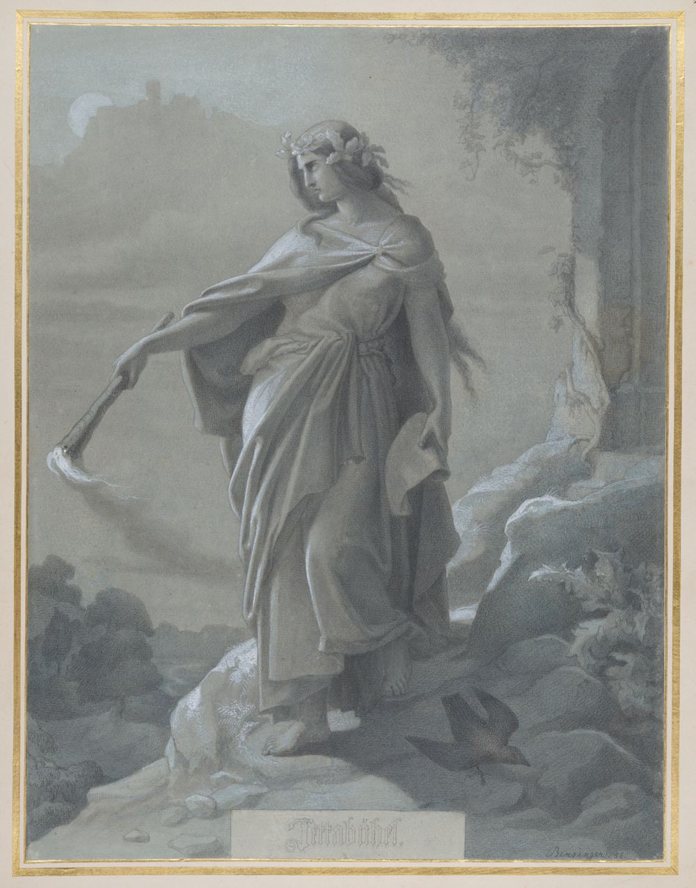 Amalie Bensinger - Die Seherin Jetta auf dem Jettenbühl bei Heidelberg