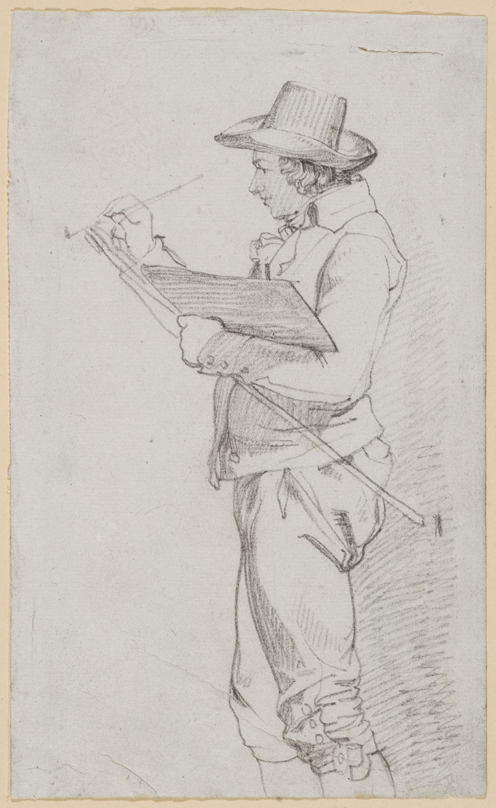 Feodor Iwanowitsch Kalmück - Bildnis des Malers Johann Erdmann Hummel als Stipendiat in Rom
