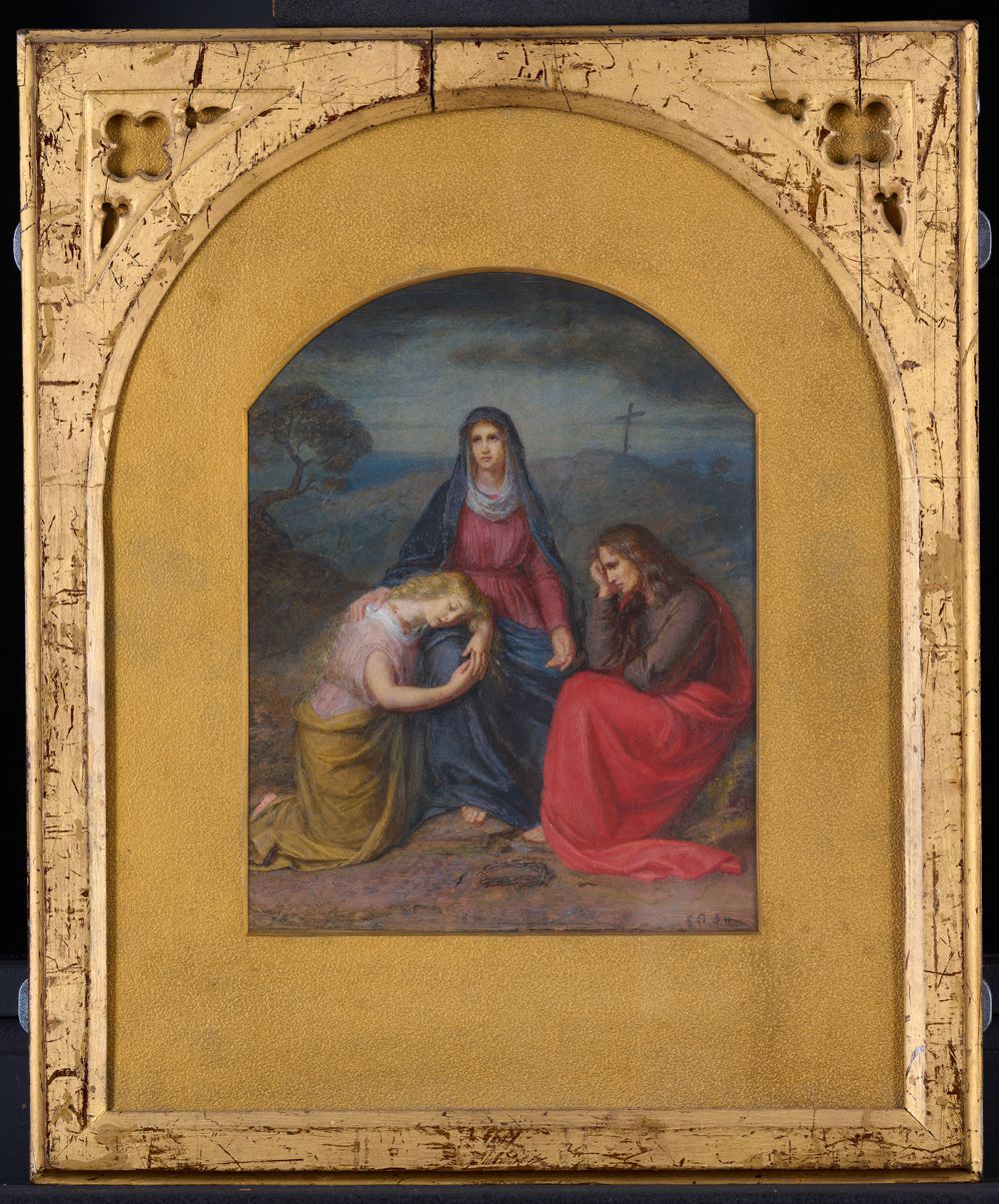 Georg Philipp Schmitt - Maria, Johannes und Magdalena trauernd auf Golgatha