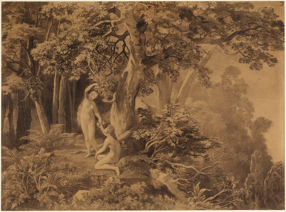 Johann Wilhelm Schirmer - Der Sündenfall (1. Mose 3, 6)