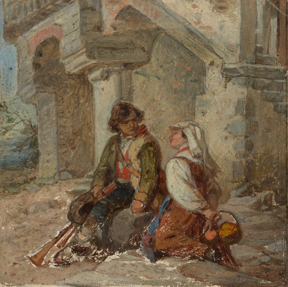 Johann Grund (1808) - Italienisches Paar