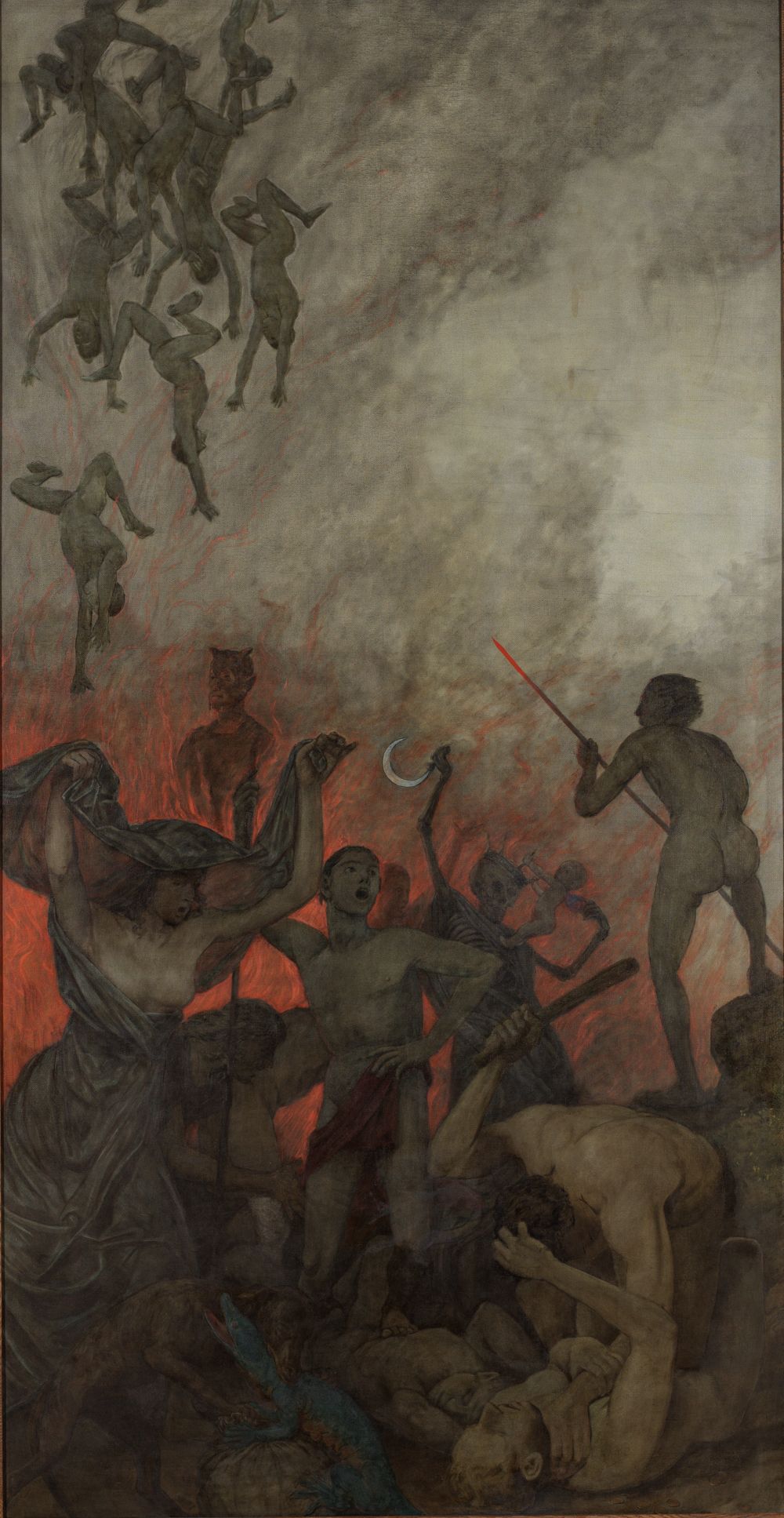 Hans Thoma - Ostertriptychon: Die Hölle