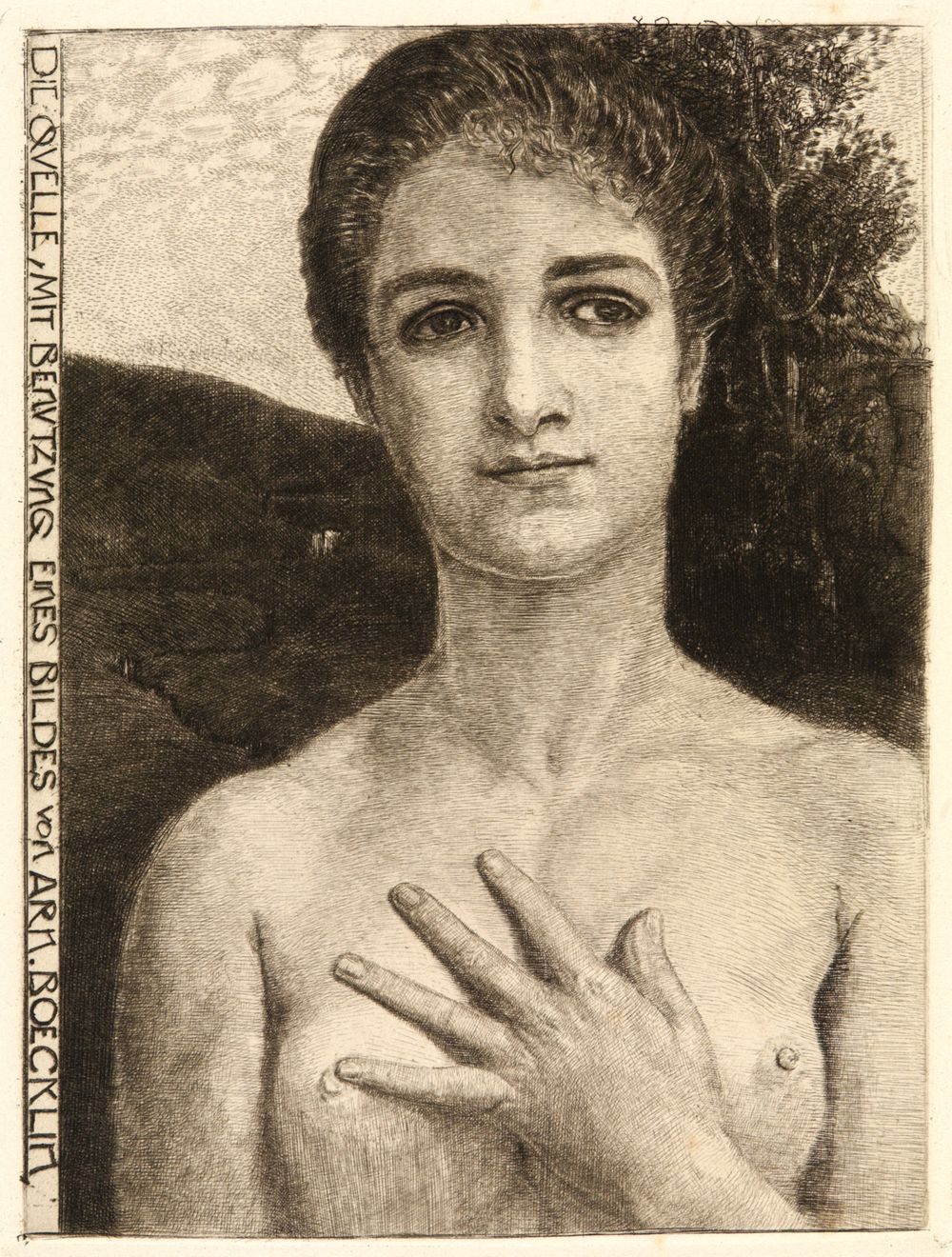 Max Klinger - Die Quelle (nach Arnold Böcklin)