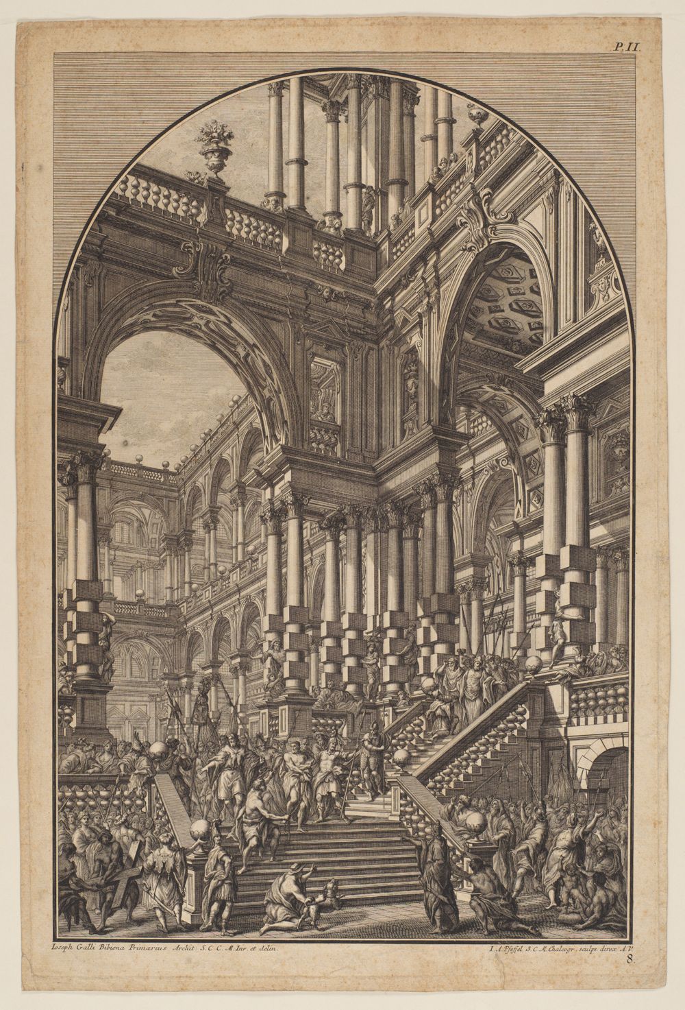 Johann Andreas Pfeffel (1674) - Architektur mit Ecce Homo