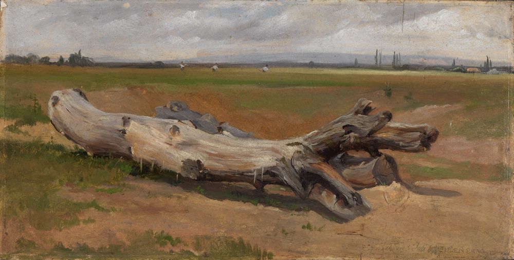 Eugen Bracht - Baumstämme an der Ziegelhütte