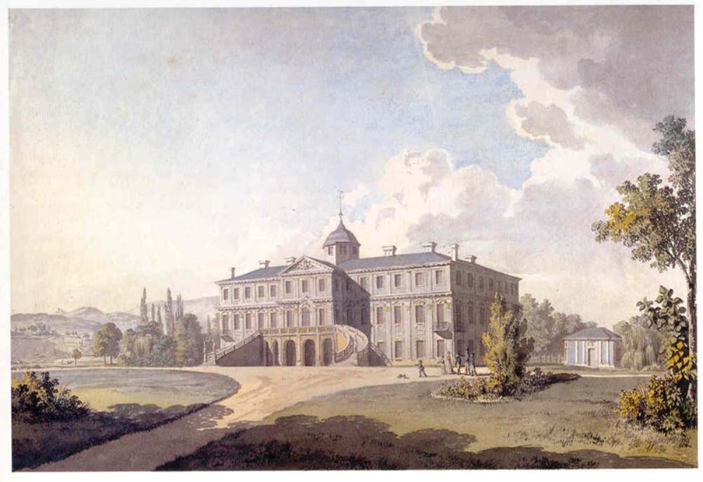 Karl Kuntz - Blick von Norden auf Schloss Favorite bei Rastatt