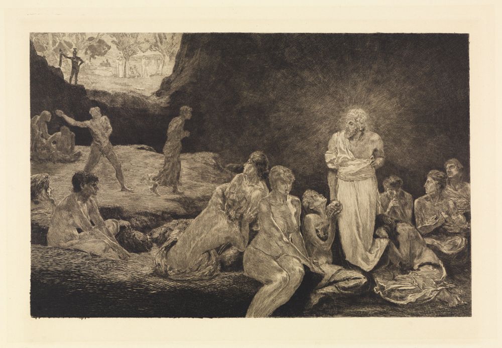Max Klinger - Christus und die Sünderinnen (Ein Leben, Opus VIII, Blatt 13)