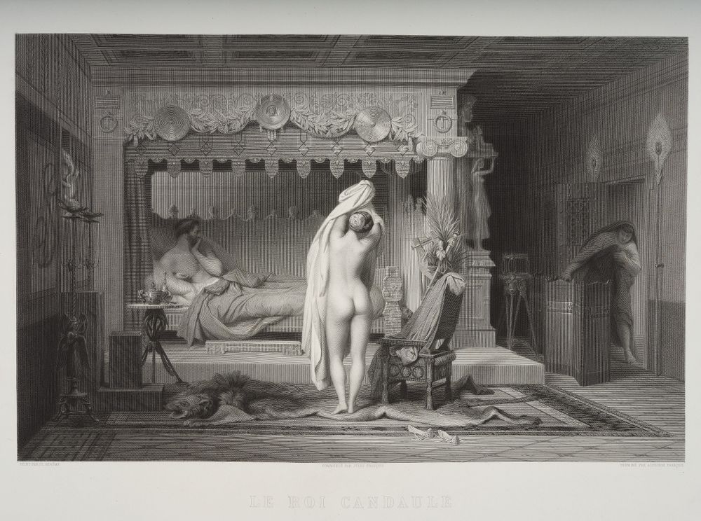 Alphonse François - Der König Kandaules lässt den Gastfreund Gyges sein nacktes Weib sehen