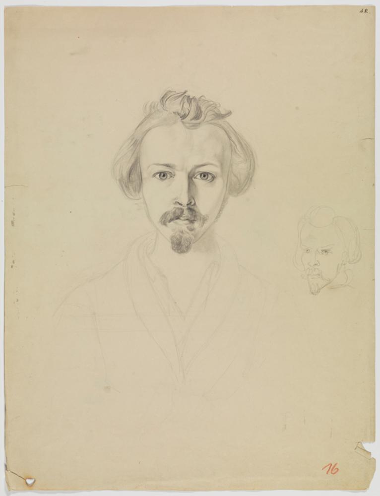 Daniel Fohr - Selbstbildnis (Brustbild von vorn)