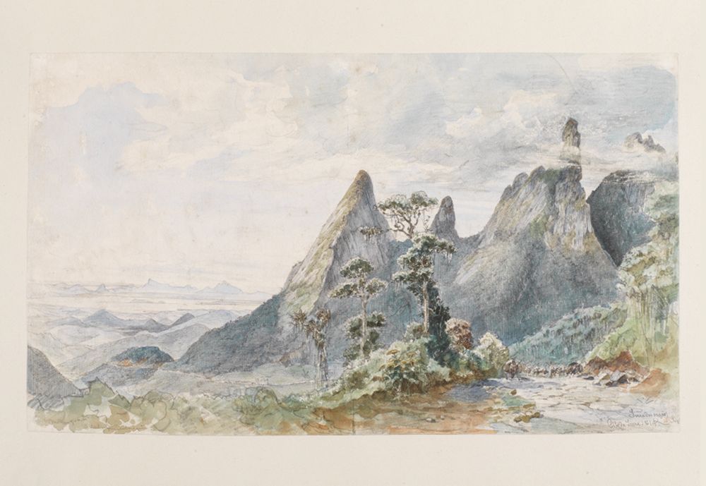 Ferdinand Keller - Blick zum Orgelgebirge