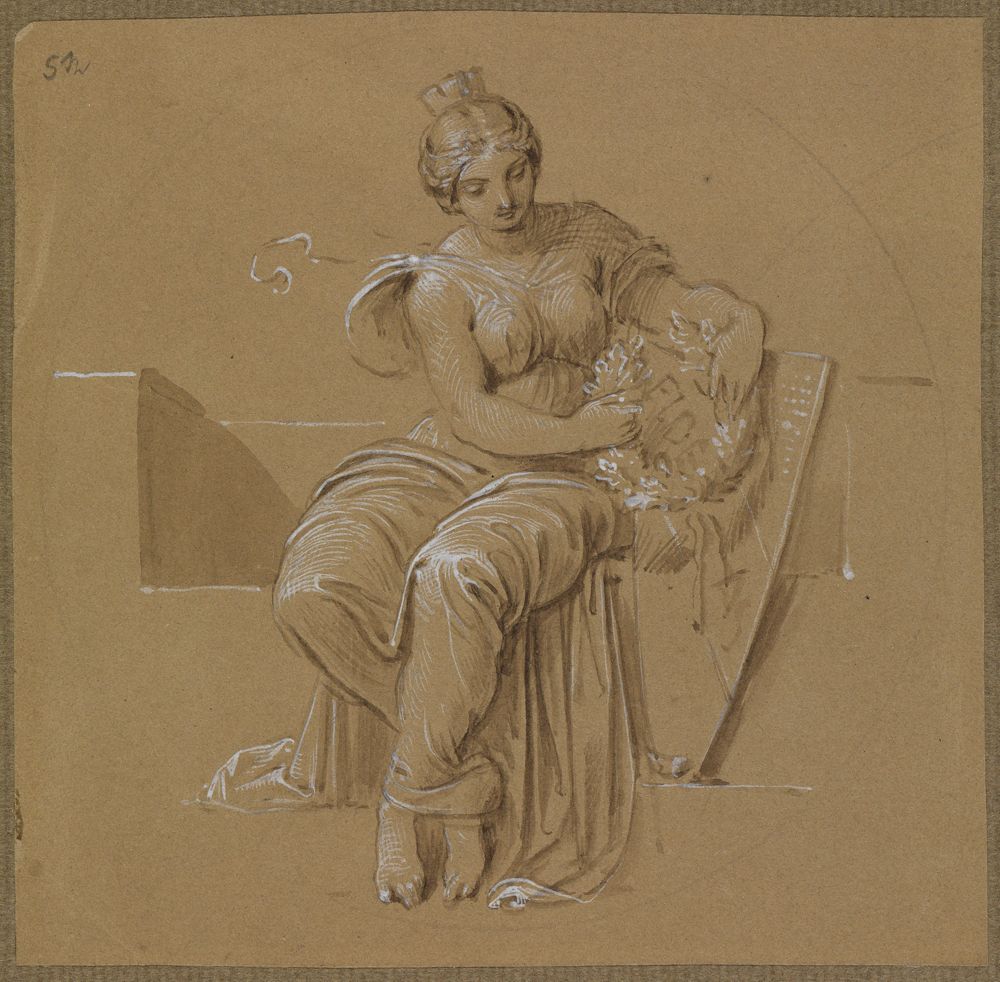 Moritz von Schwind - Allegorie der Stadt Karlsruhe