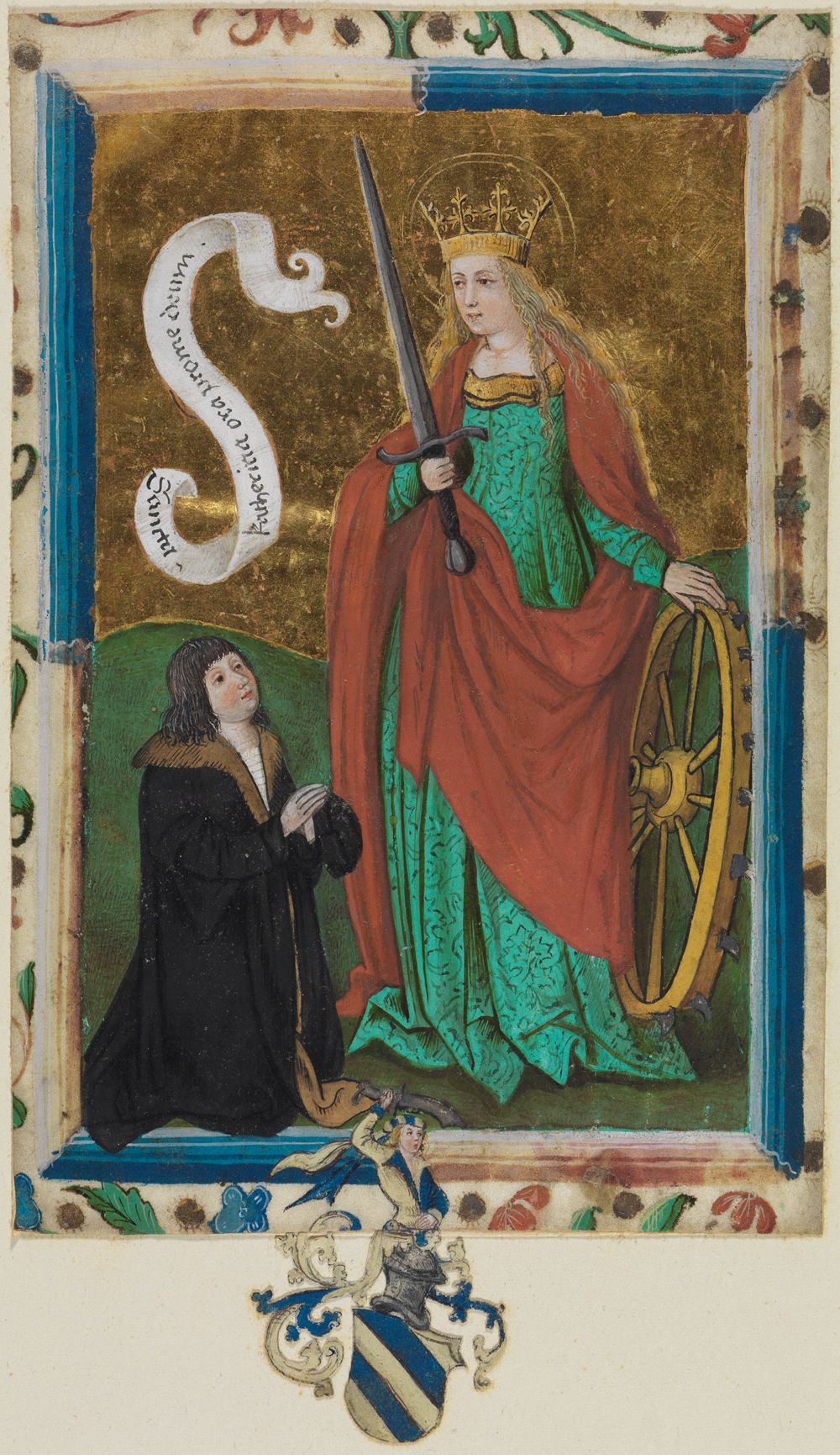 Leonhard Beck (zugeschrieben) - Die Hl. Katharina mit betendem Stifter