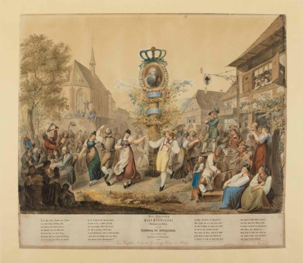 Sophie Reinhard - Ländliches Fest aus Anlass der Aufhebung der Leibeigenschaft in Baden am 23. Juli 1783 durch Markgraf Karl Friedrich
