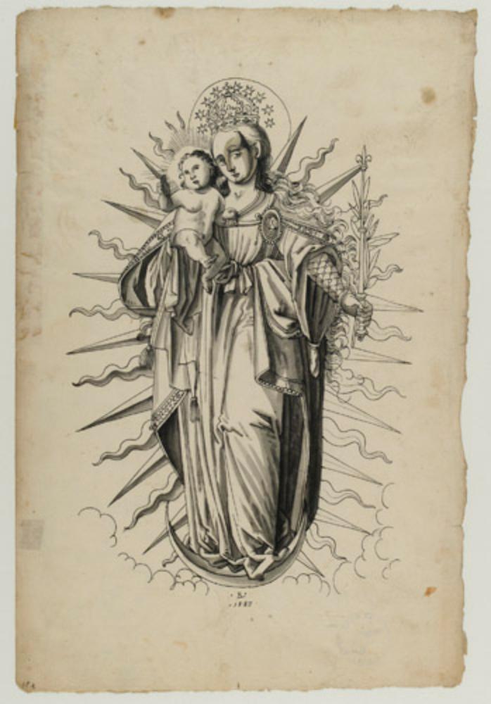 Bartholomäus Lingg - Madonna auf der Mondsichel
