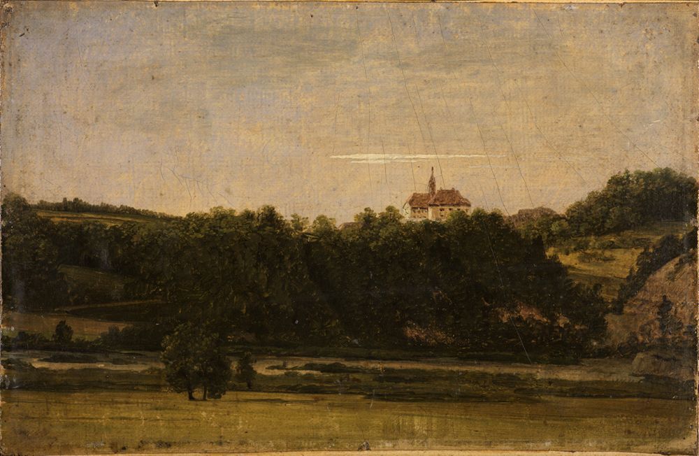Georg Wilhelm Issel - Schloss über Bäumen