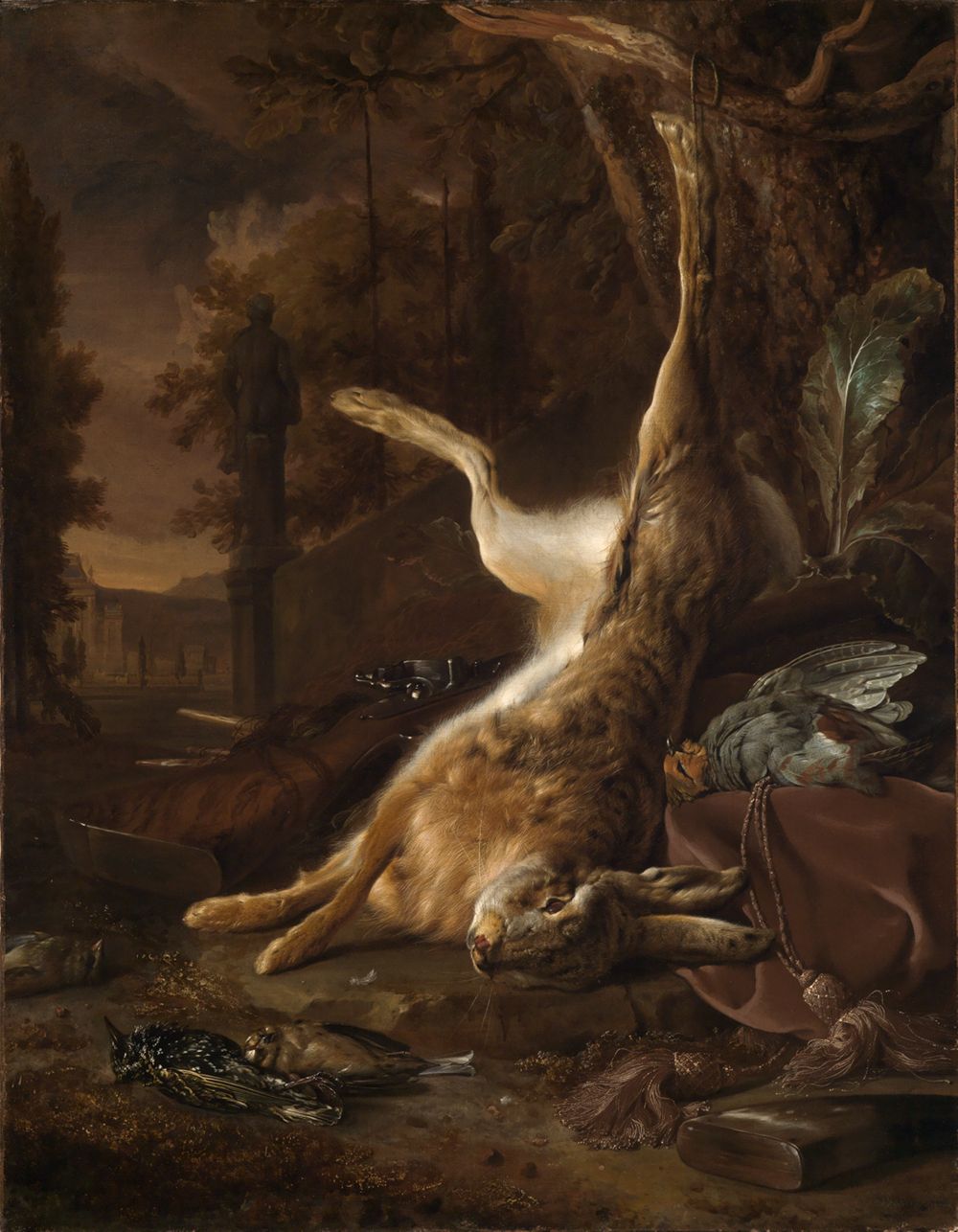Jan Weenix (1640) - Stilleben mit totem Hasen