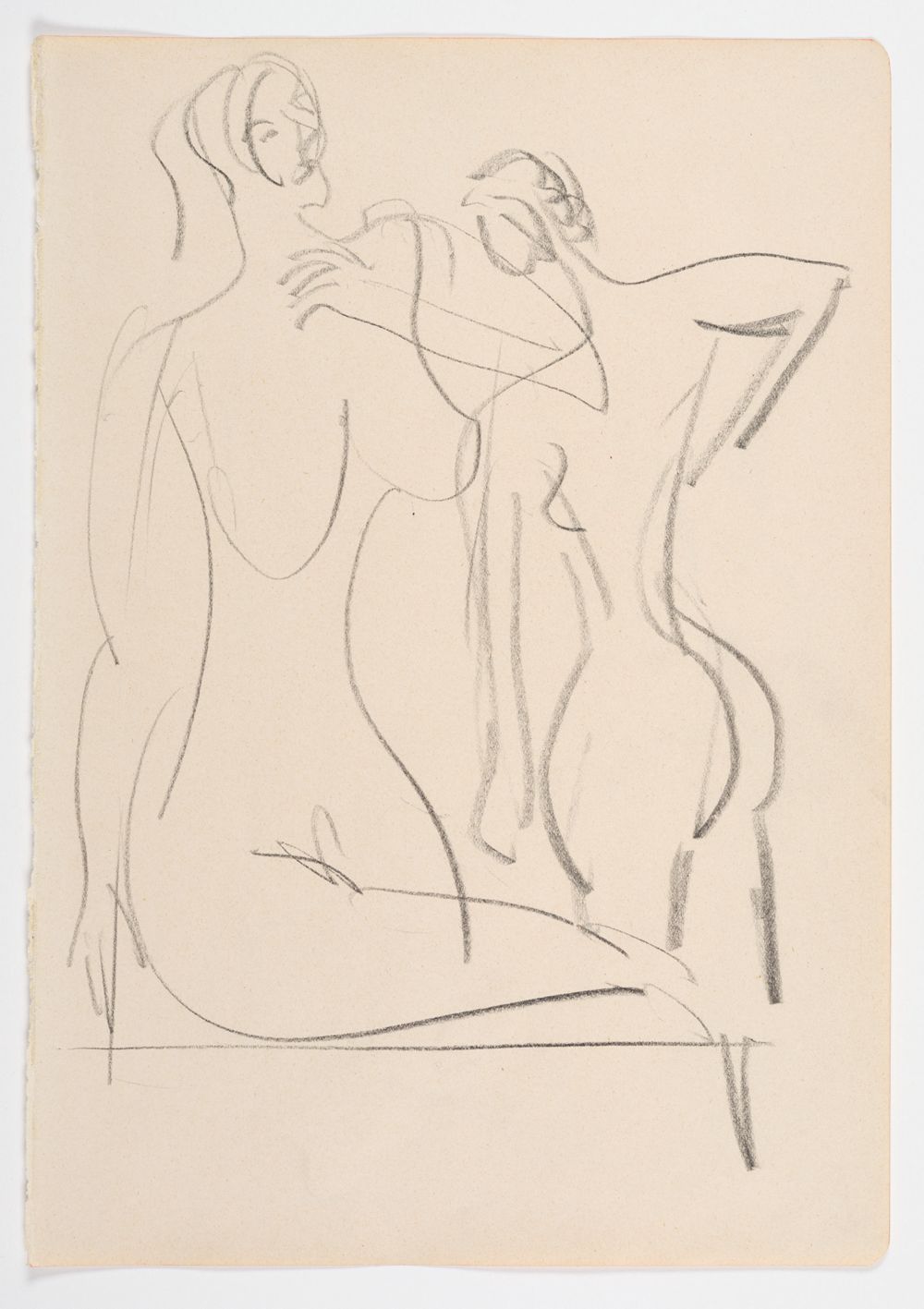 Ernst Ludwig Kirchner - Sitzender und stehender weiblicher Akt