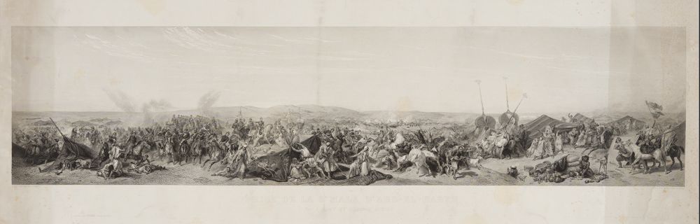 Augustin Burdet - Französische Kavallerie nimmt das Lager Abd-el-Kaders