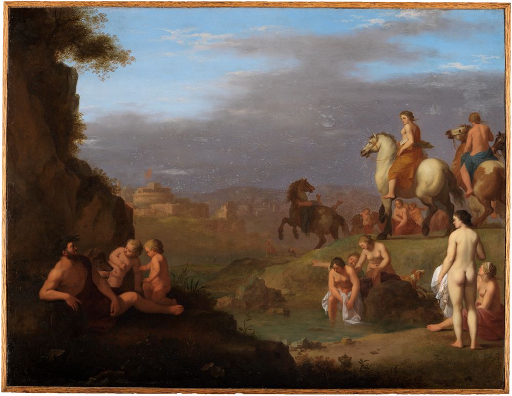 Cornelis van Poelenburg - Die Flucht der Cloelia