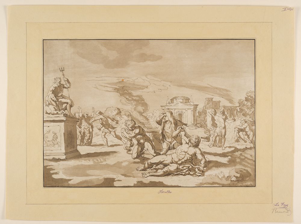 Johann Gottlieb Prestel - Tod des Laokoon und seiner Söhne