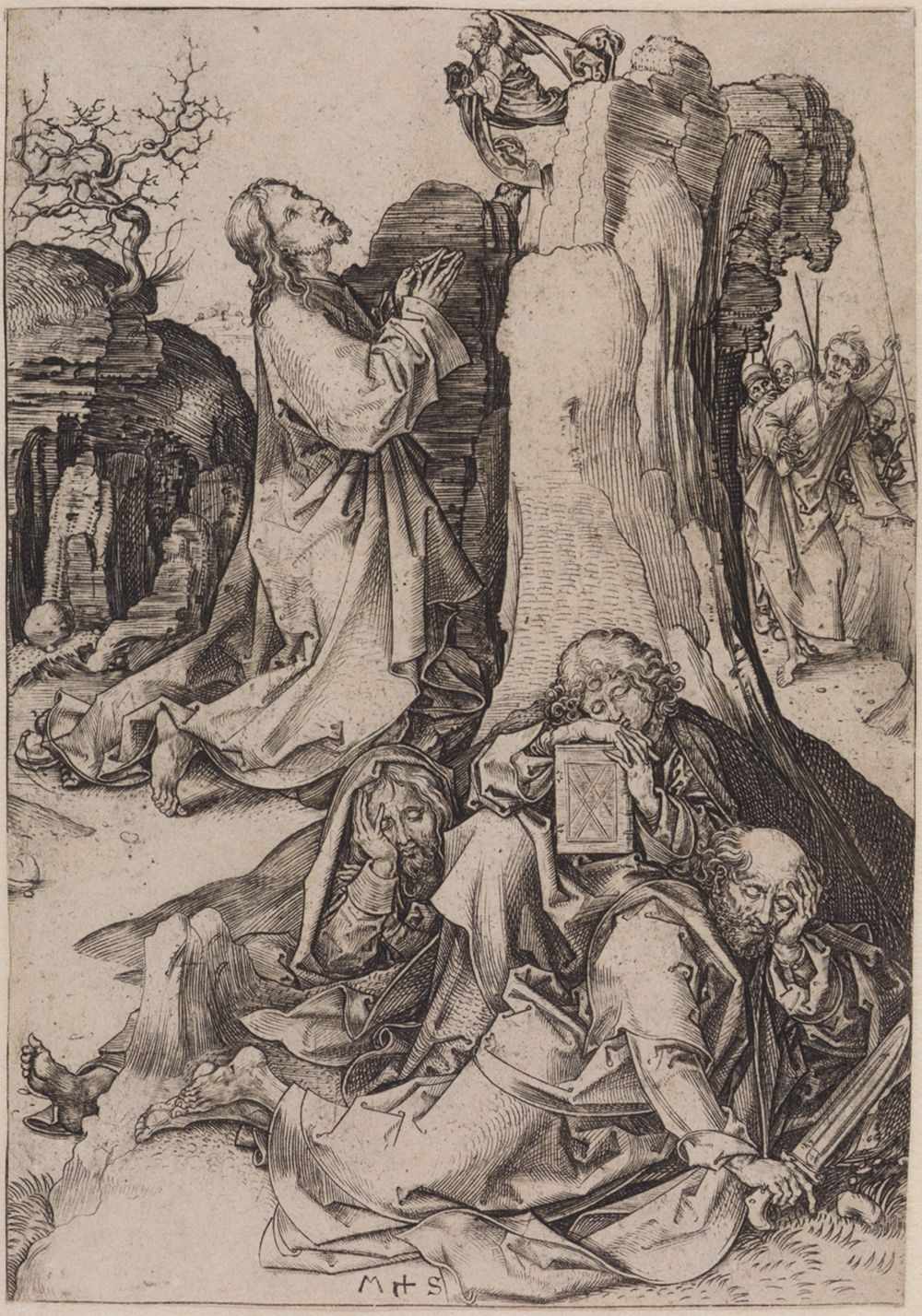 Martin Schongauer - Christus am Ölberg