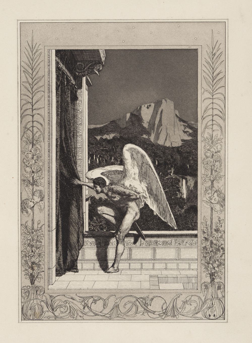 Max Klinger - Amor kommend (Amor und Psyche, Opus V, Blatt 12)