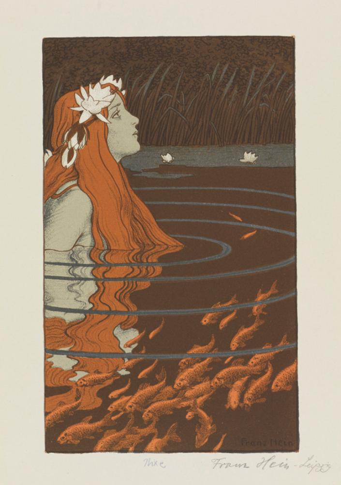 Franz Hein (1863) - Nixe im Goldfischteich
