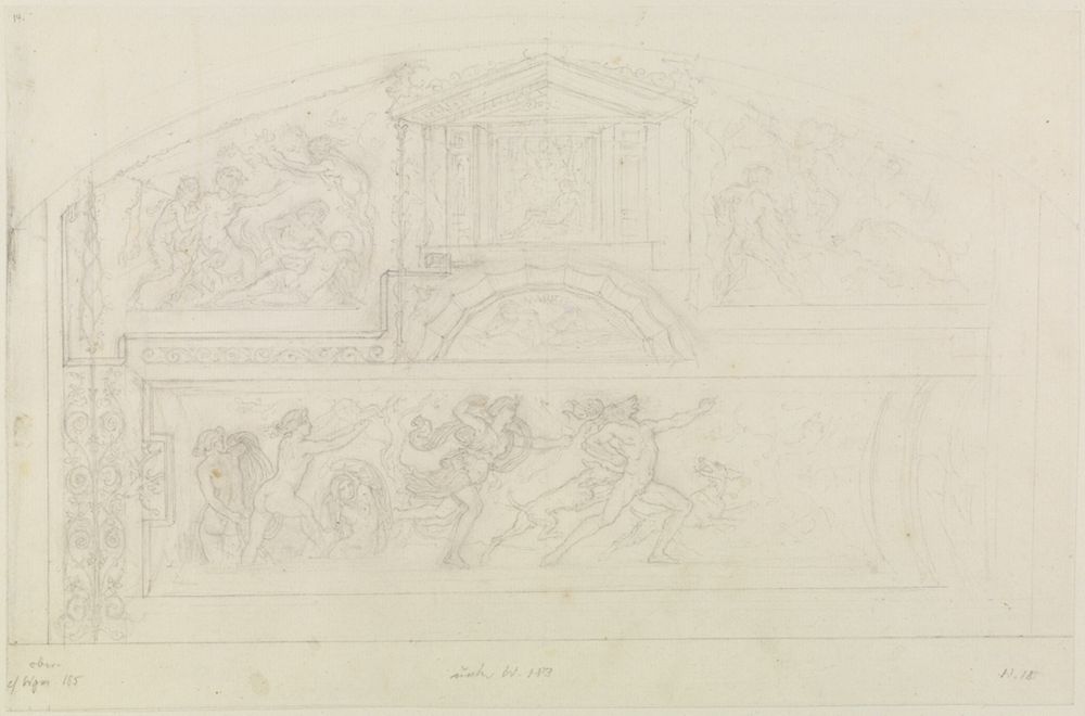 Moritz von Schwind - Kephalos und Prokris - Endymion - Narziss - Meleager und Atalante - Artemis, den Aktaion verfolgend