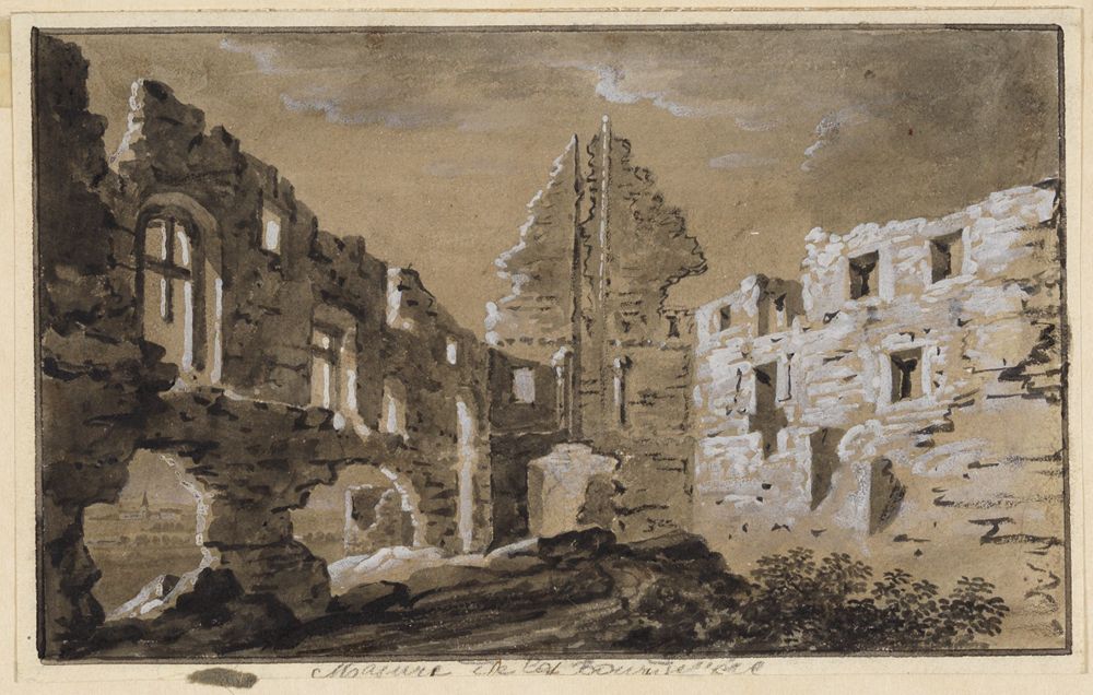 Louis-Nicolas van Blarenberghe - Schloßruine im Mondlicht