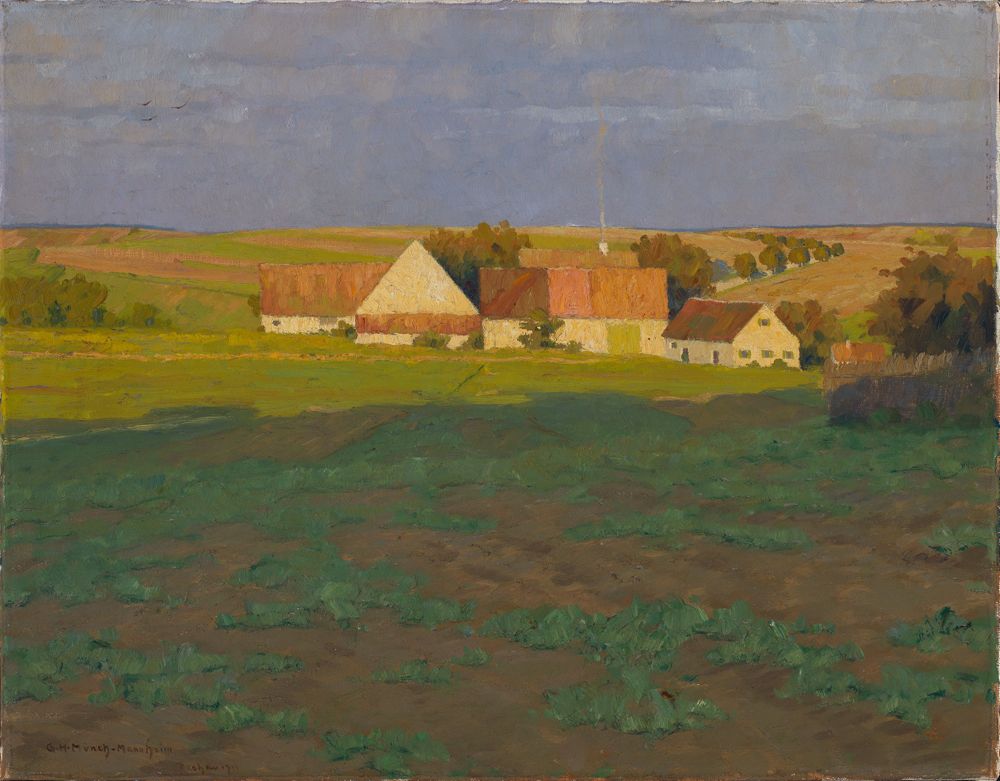Gustav Heinrich Münch - Herbstabend bei Dachau