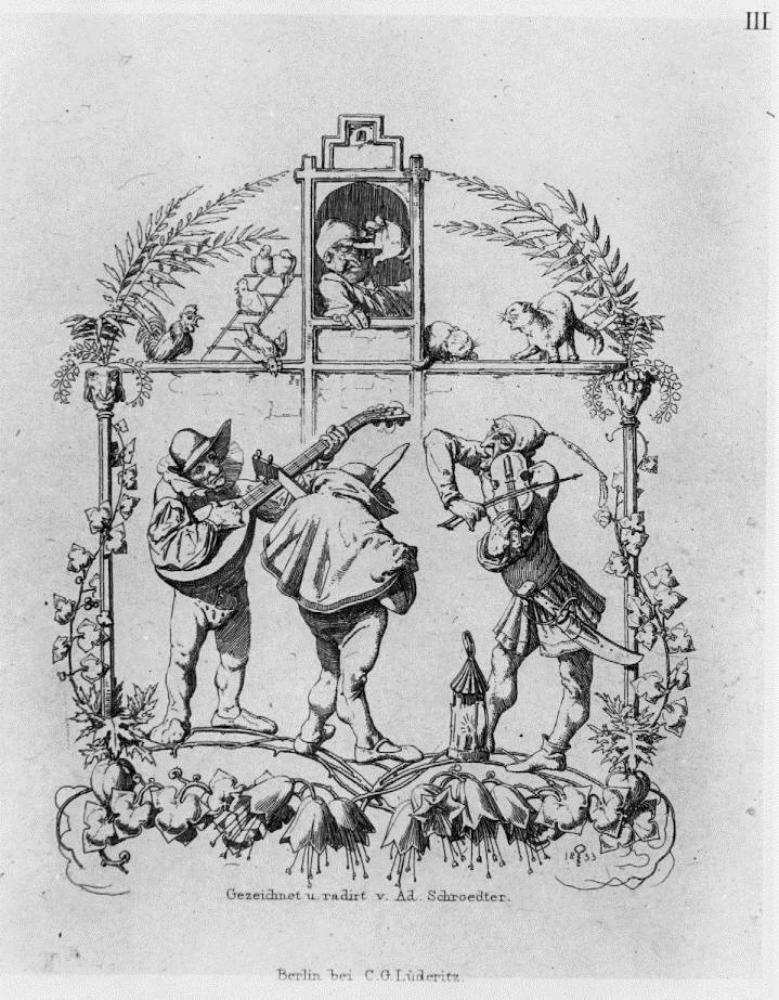 Adolf Schrödter - Das Ständchen