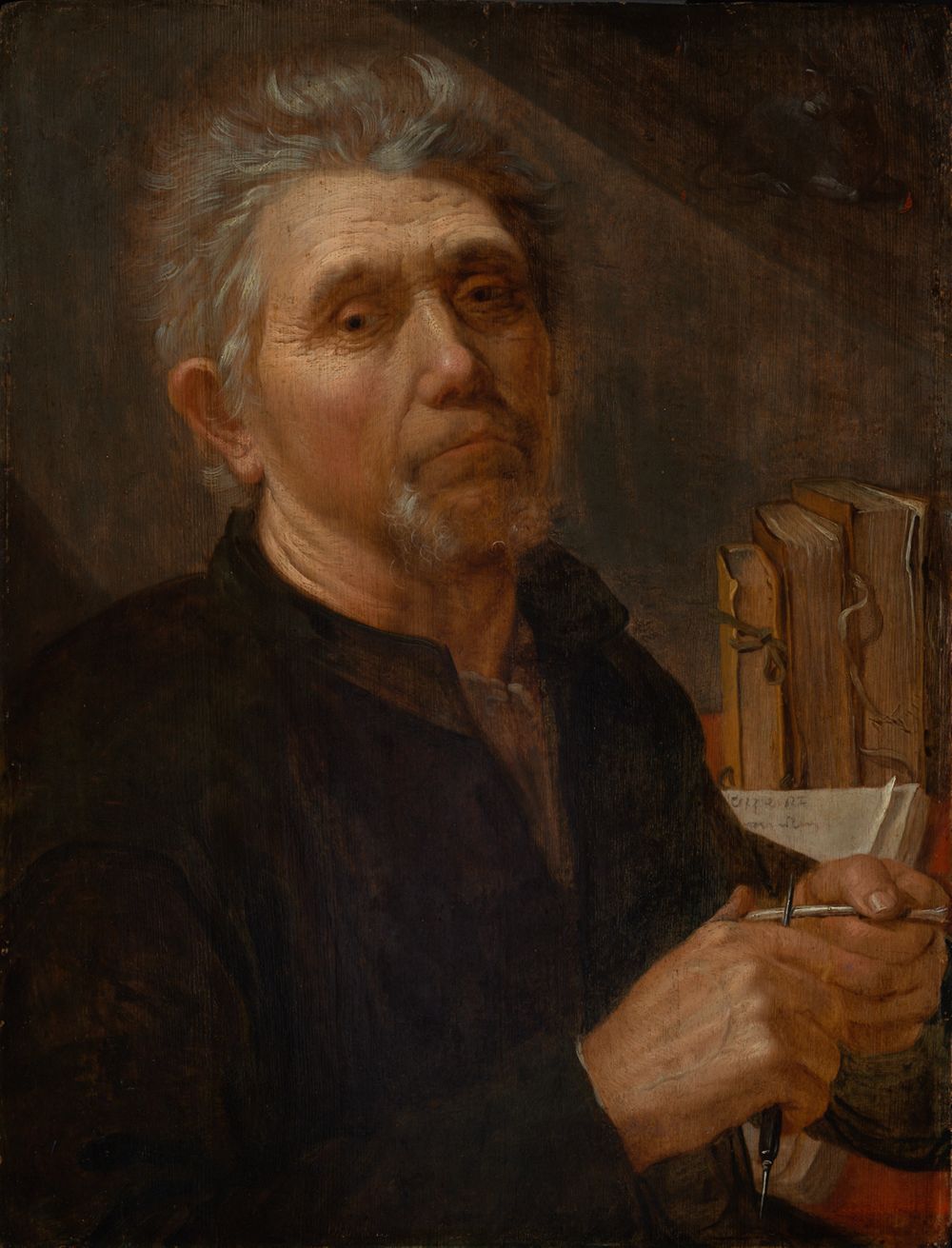 Jacob Gerritsz. Cuyp - Der Evangelist Lukas, seine Feder schneidend