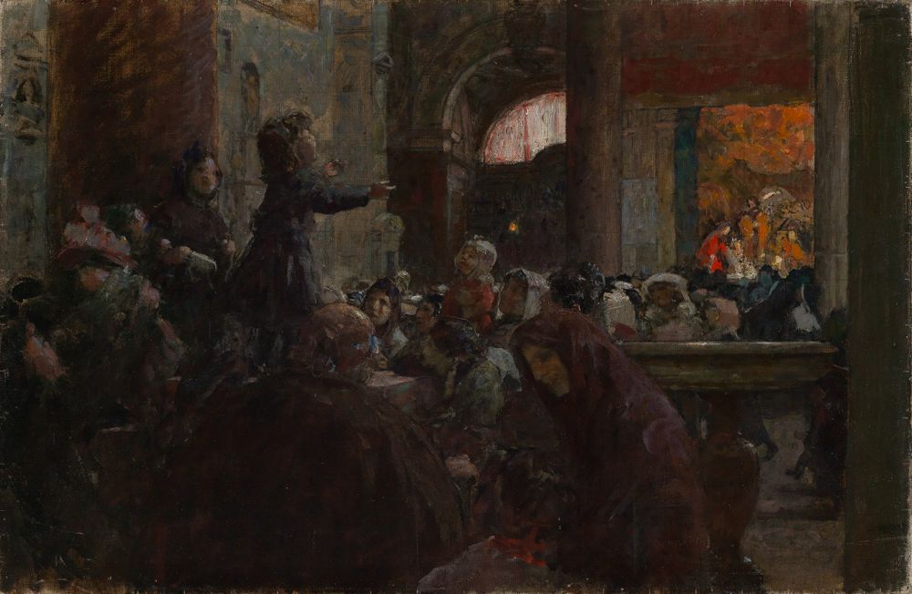 Wilhelm Volz - Kinderpredigt in St.Maria in Araceli in Rom
