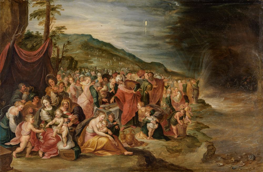 Frans Francken (1581) - Die Israeliten nach dem Durchzug durch das Rote Meer