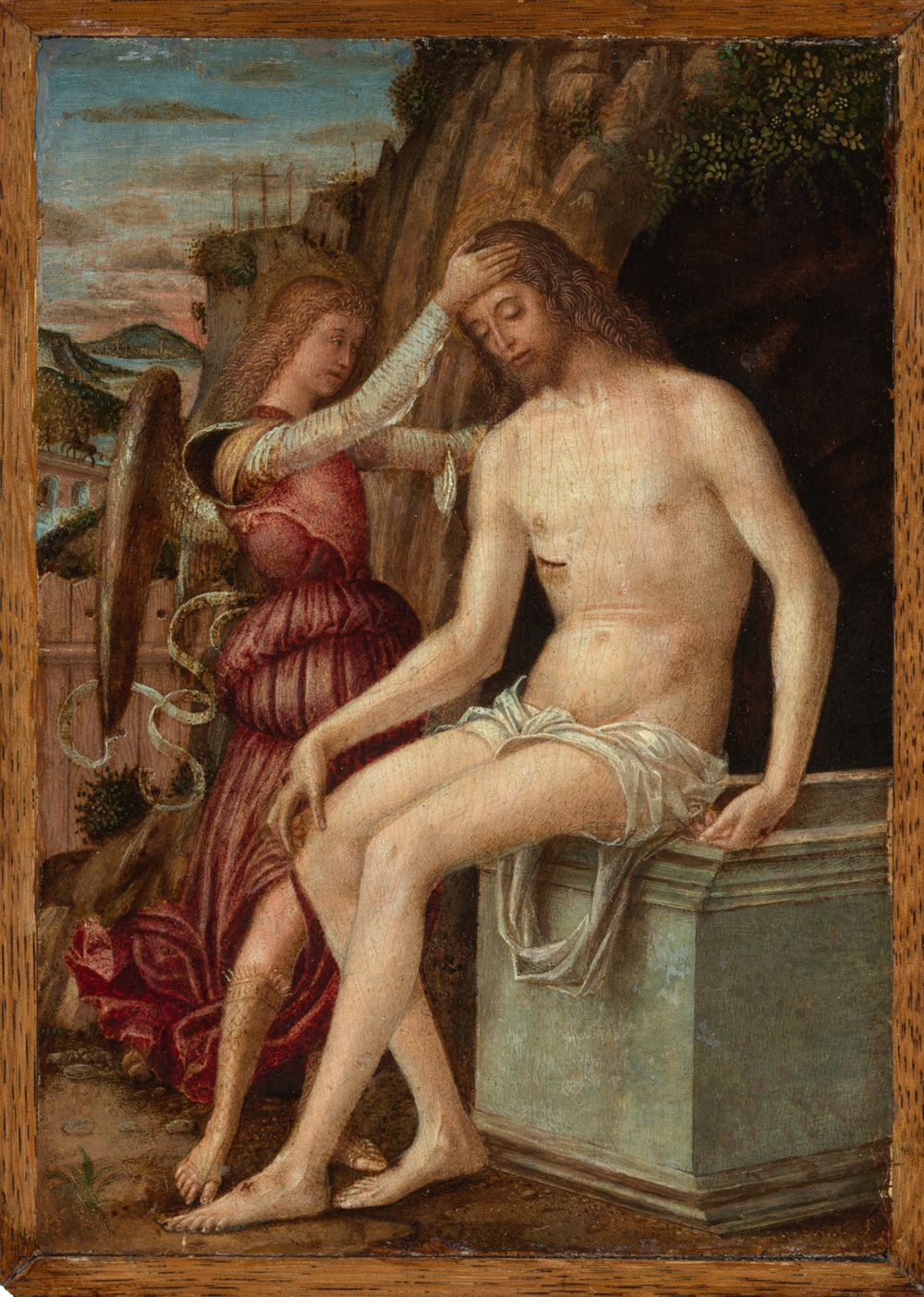 Gian Francesco de Maineri - Der auferstandene Christus mit einem Engel