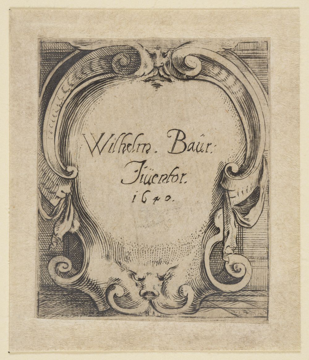 Johann Wilhelm Baur - Titelblatt zur Folge der Allegorischen Gestalten nach Cesare Ripa