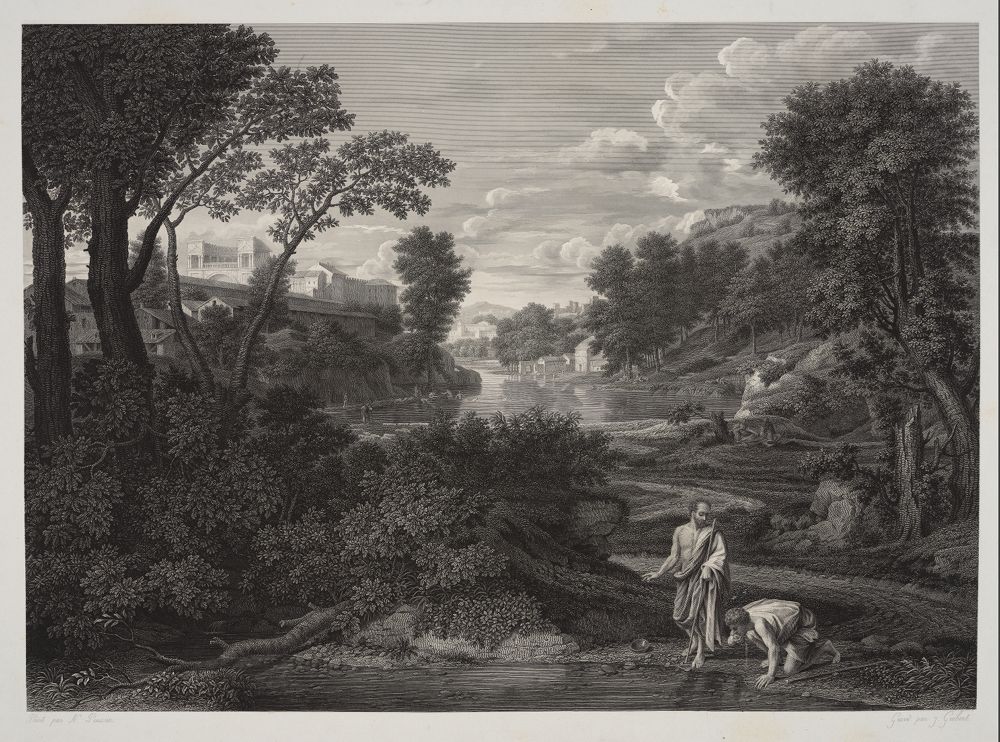 Jules Grébert - Heroische Landschaft mit Diogenes