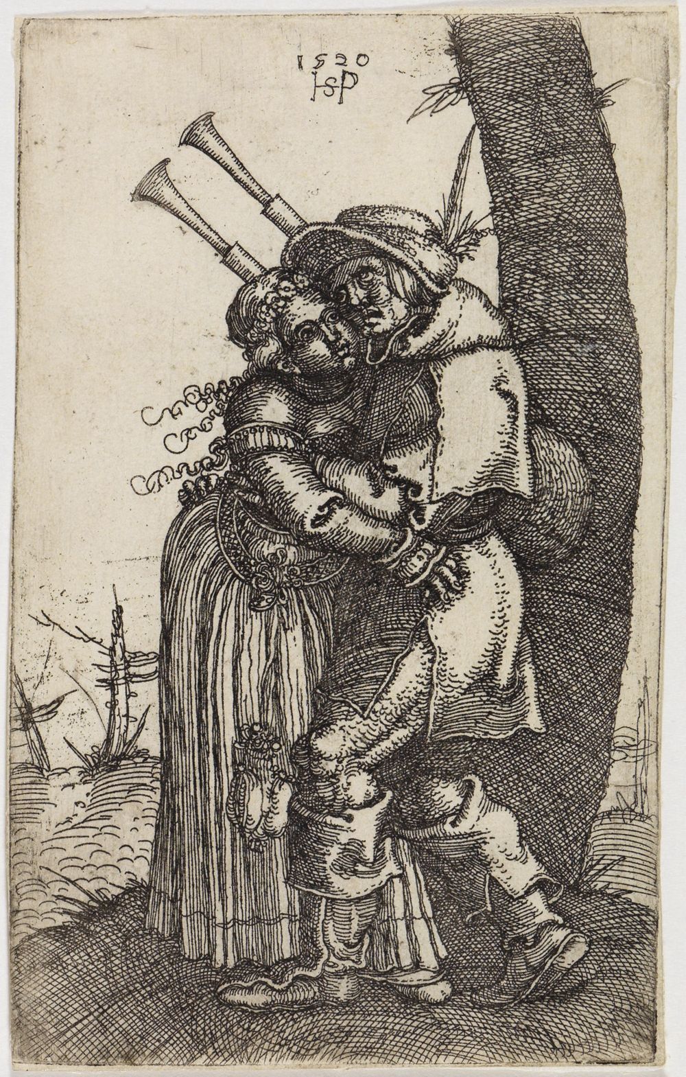 Sebald Beham - Der Sackpfeiffer