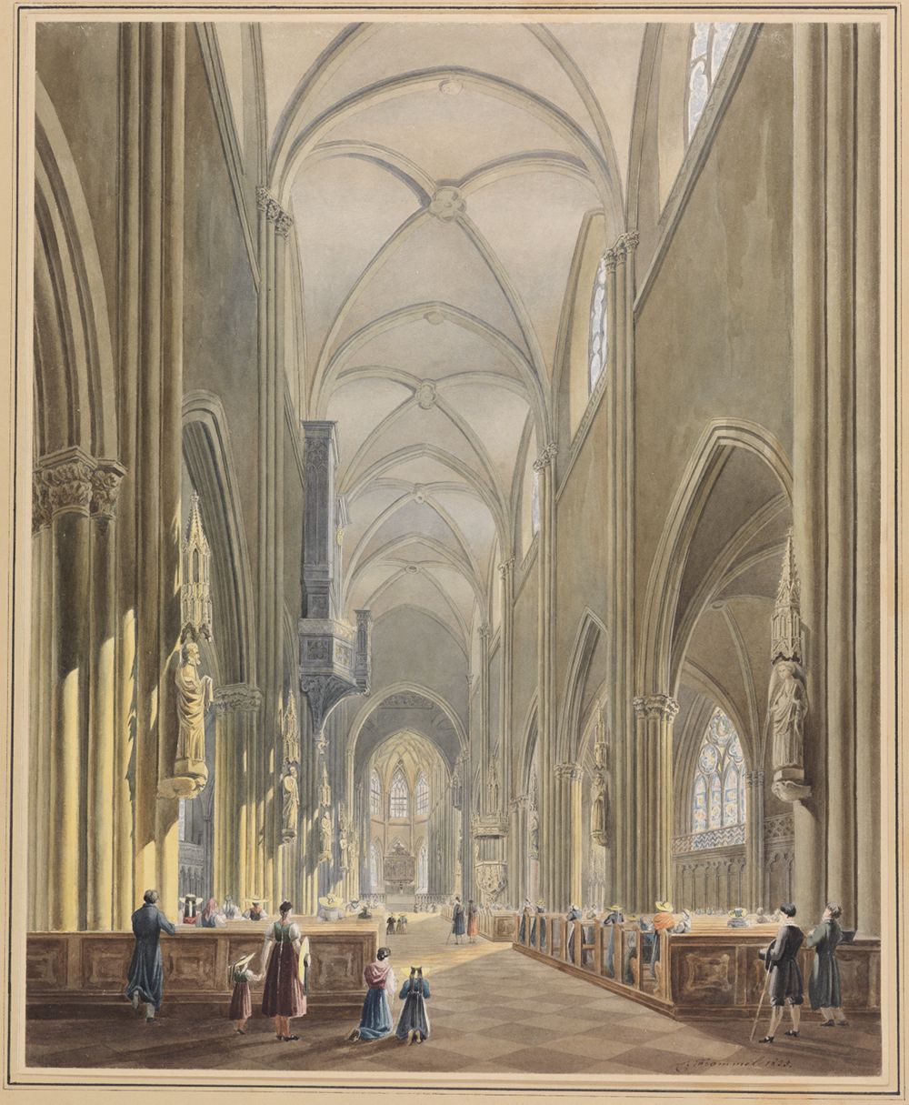 Carl Ludwig Frommel - Das Innere des Münsters zu Freiburg