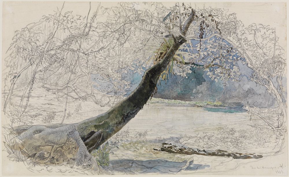 Ferdinand Keller - Landschaft am Seeufer