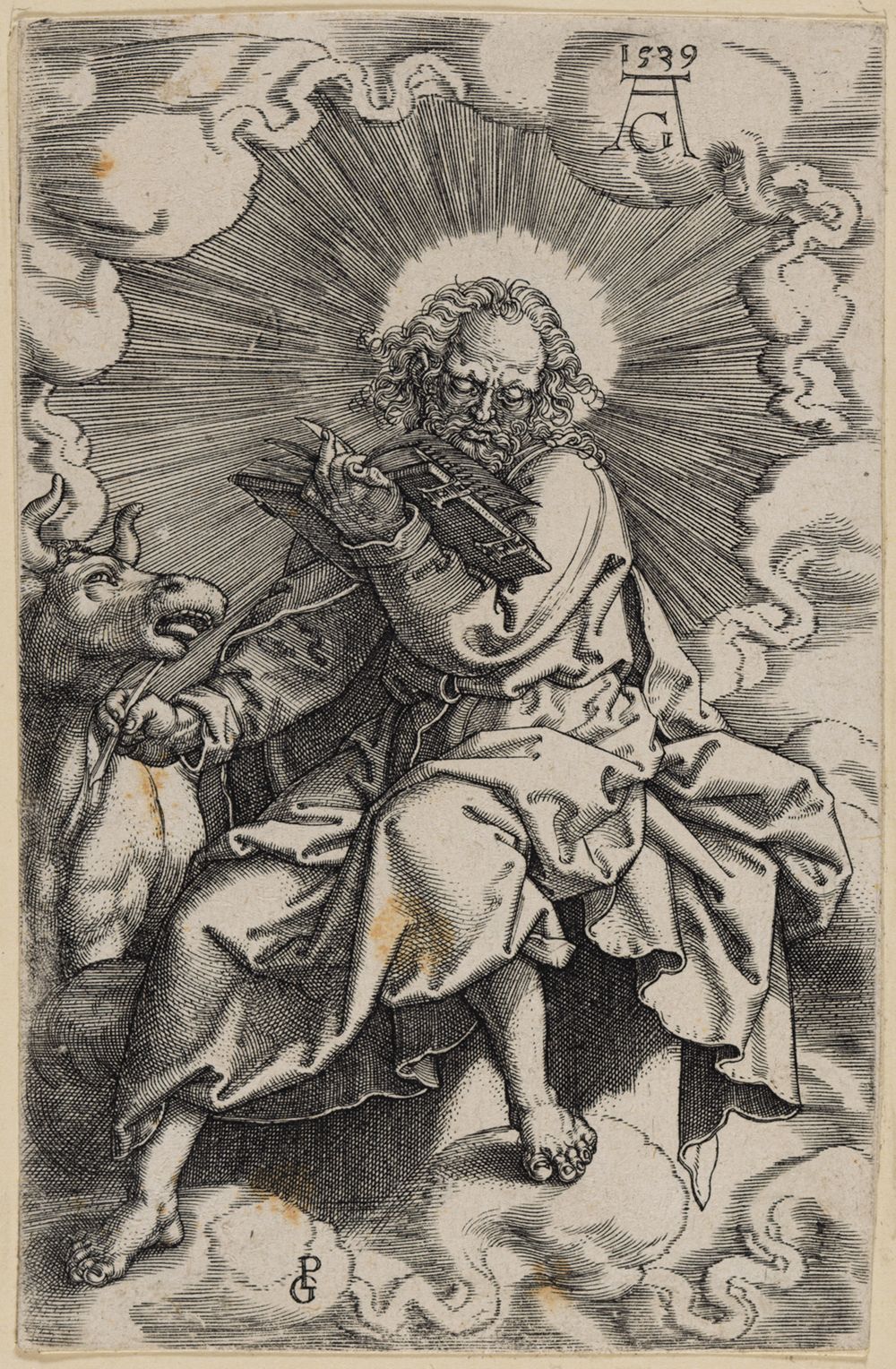 Heinrich Aldegrever - St. Lukas (Die vier Evangelisten)