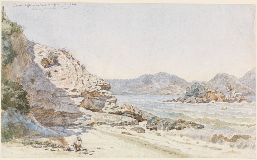 Ferdinand Keller - Meeresbucht bei Rio de Janeiro