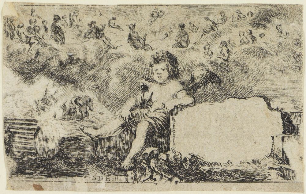 Stefano della Bella - Jeu de la Mythologie - Titre