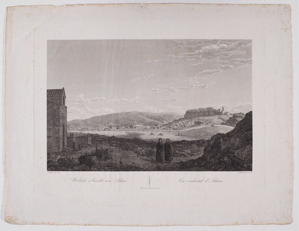 Johann Heinrich Schilbach - Westliche Ansicht von Athen